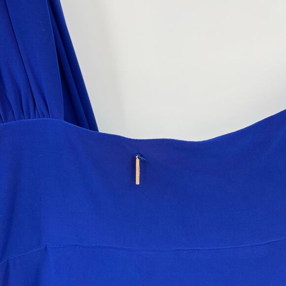 MISA Los Angeles | Thora Dress in Cobalt Blue Venezia Jersey One Shoulder Maxi M - Picture 11 of 14